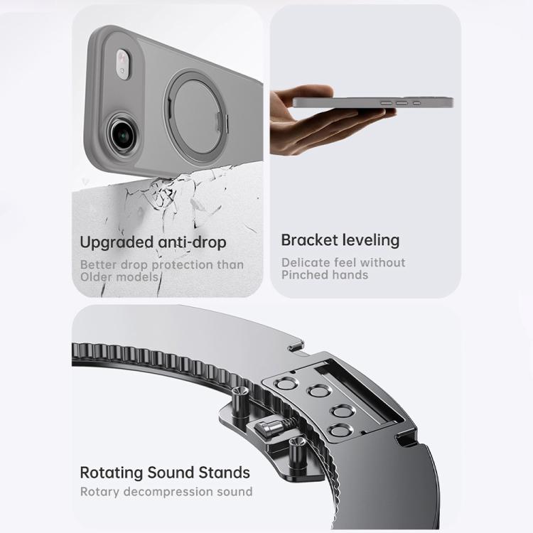 For iPhone Air Kalebol Rotating Magnetic Holder MagSafe Phone Case