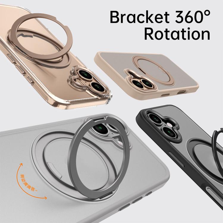 For iPhone 16 Kalebol Rotating Magnetic Holder MagSafe Phone Case