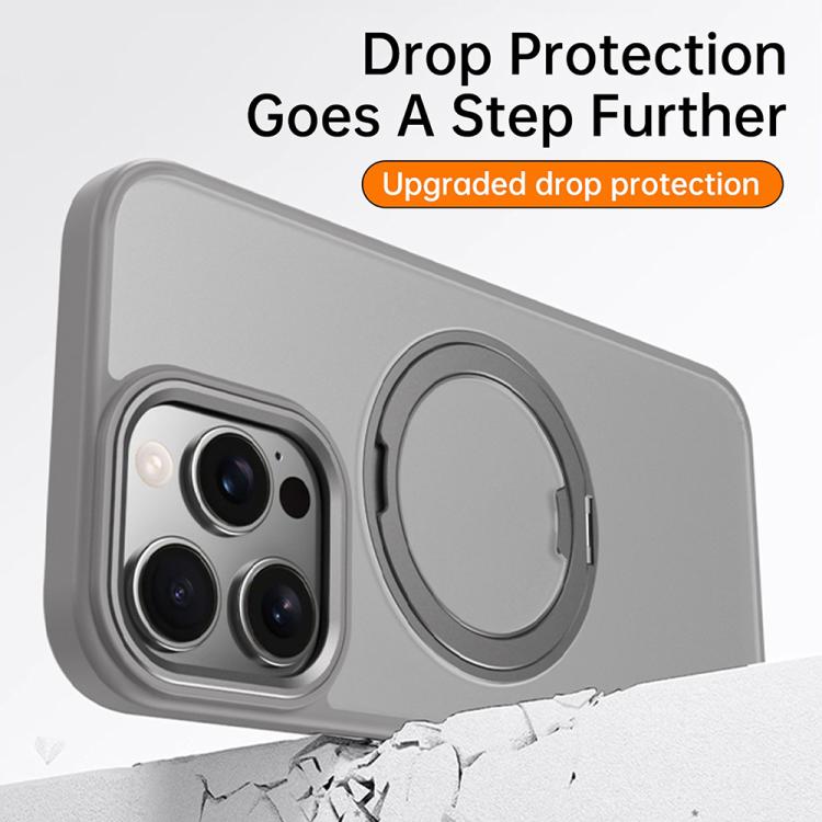 For iPhone 16 Pro Kalebol Rotating Magnetic Holder MagSafe Phone Case