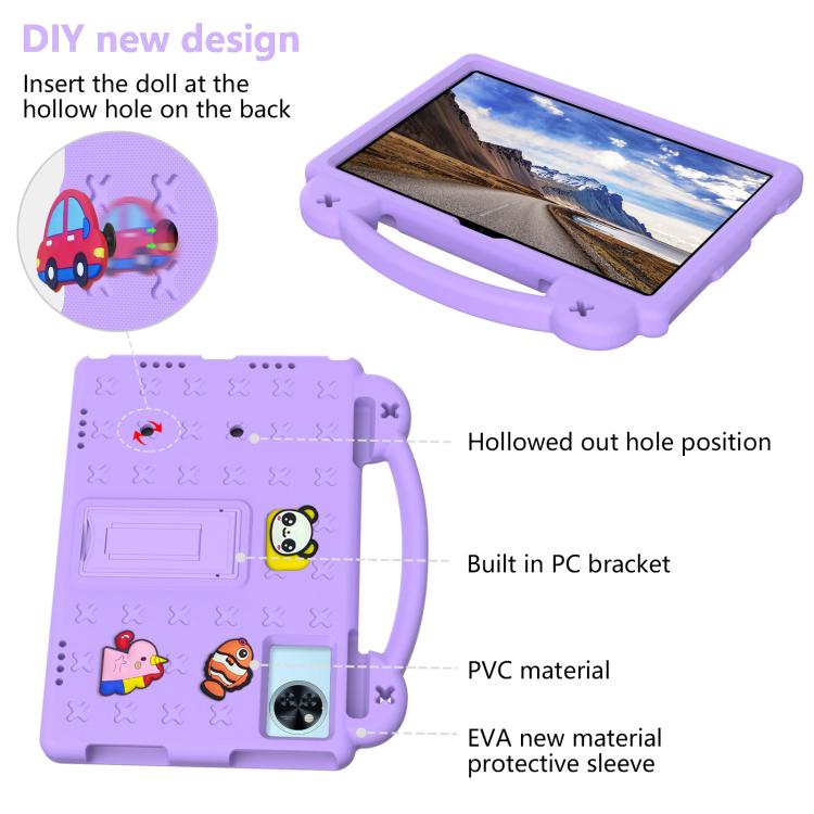 For Doogee Tab E3 10.95 2025 Handle Kickstand Children EVA Shockproof Tablet Case