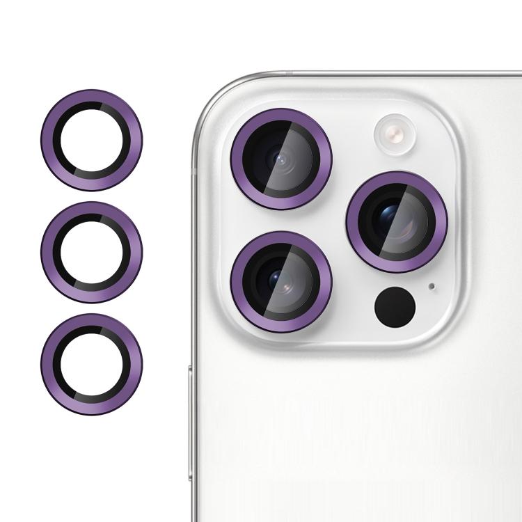 For iPhone 15 Pro Kalebol No Flicker Ultra-Thin Individual Camera Lens Tempered Glass Film