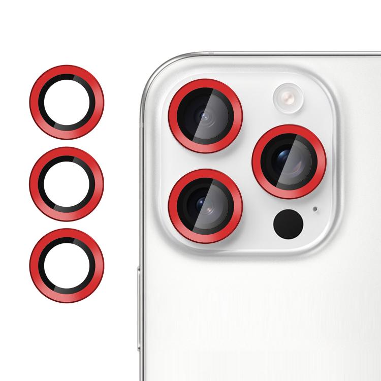 For iPhone 15 Pro Kalebol No Flicker Ultra-Thin Individual Camera Lens Tempered Glass Film