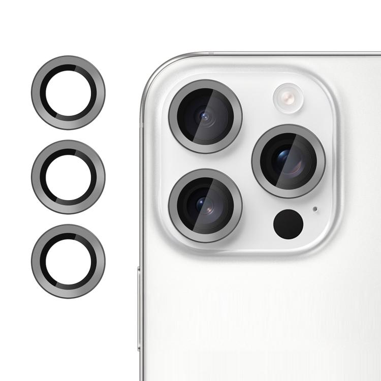 For iPhone 15 Pro Kalebol No Flicker Ultra-Thin Individual Camera Lens Tempered Glass Film