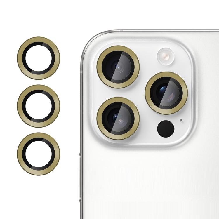 For iPhone 16 Pro Kalebol No Flicker Ultra-Thin Individual Camera Lens Tempered Glass Film