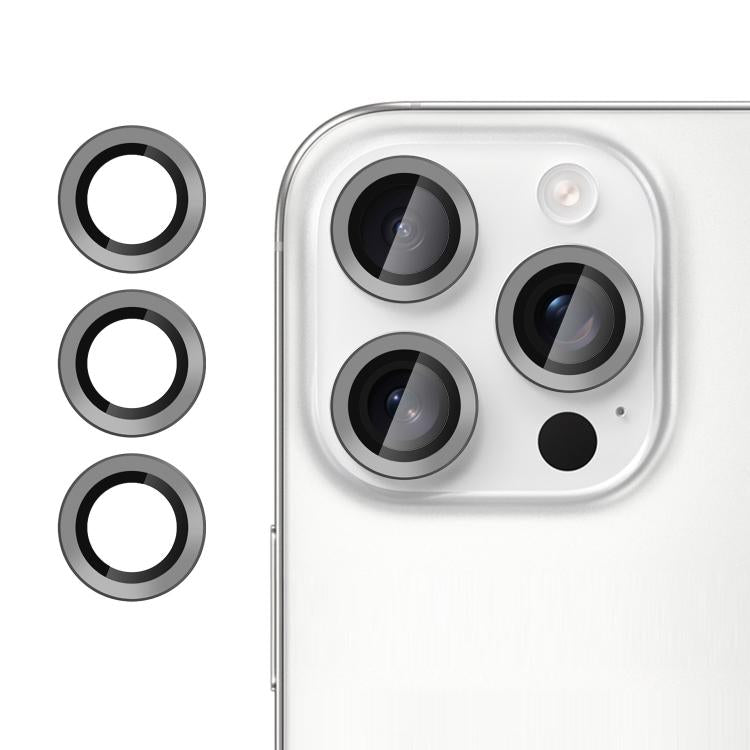 For iPhone 16 Pro Kalebol No Flicker Ultra-Thin Individual Camera Lens Tempered Glass Film