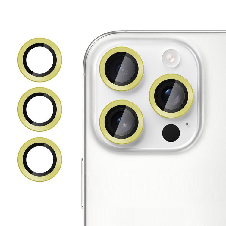 For iPhone 16 Pro Kalebol No Flicker Ultra-Thin Individual Camera Lens Tempered Glass Film