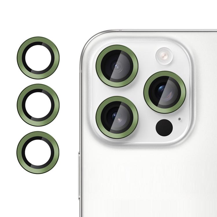 For iPhone 16 Pro Kalebol No Flicker Ultra-Thin Individual Camera Lens Tempered Glass Film