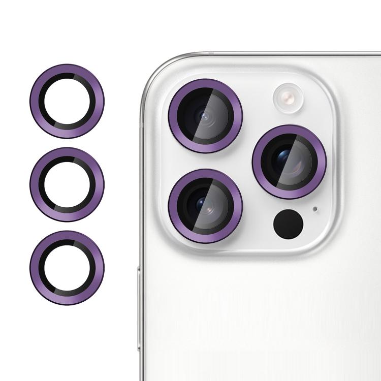 For iPhone 16 Pro Kalebol No Flicker Ultra-Thin Individual Camera Lens Tempered Glass Film
