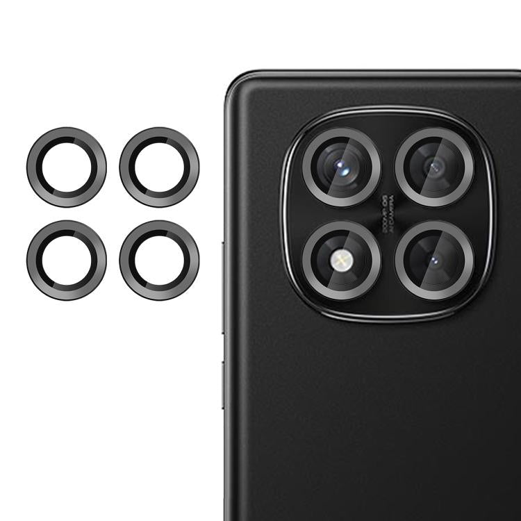 For Redmi Note 14 Pro 4G Kalebol No Flicker Ultra-Thin Individual Camera Lens Tempered Glass Film