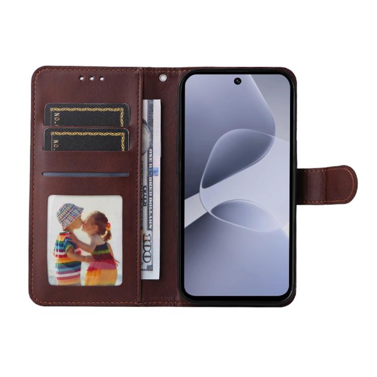 For Infinix Hot 60 5G / Hot 60i 4G ENKAY Card Wallet Calf Texture Leather Phone Case with Screen Film