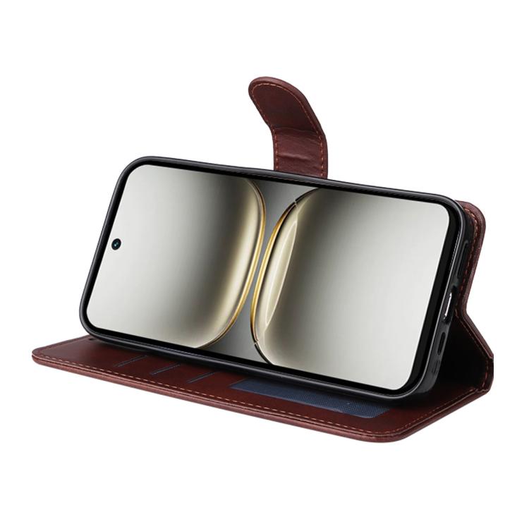 For Tecno Spark 40 4G ENKAY Card Wallet Calf Texture Leather Phone Case with Screen Film