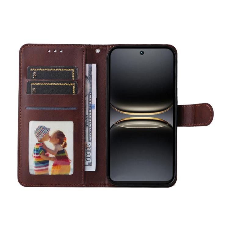 For Tecno Spark 40c ENKAY Card Wallet Calf Texture Leather Phone Case with Screen Film