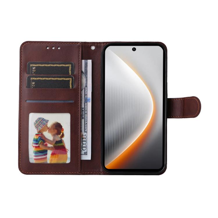 For Tecno Pova 7 Pro 5G ENKAY Card Wallet Calf Texture Leather Phone Case with Screen Film