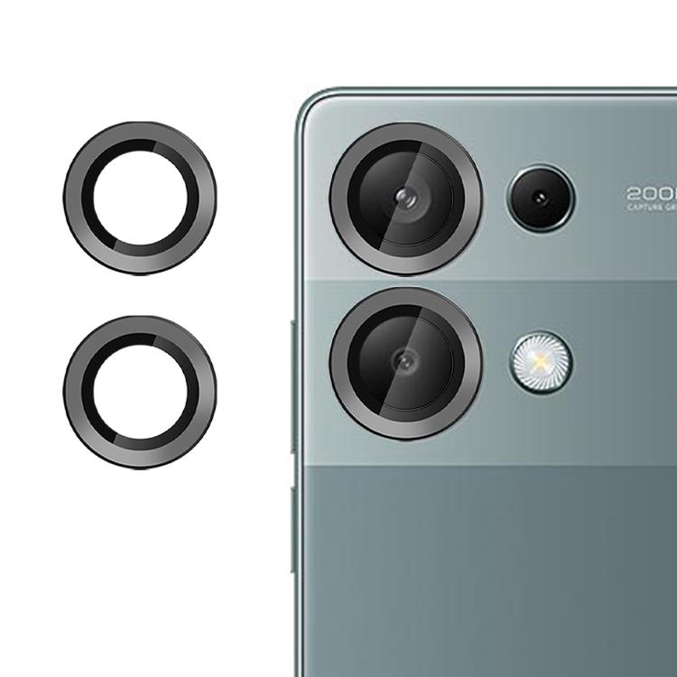 For Redmi Note 13 Pro 4G Kalebol No Flicker Ultra-Thin Individual Camera Lens Tempered Glass Film