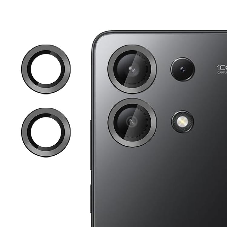 For Redmi Note 13 4G Kalebol No Flicker Ultra-Thin Individual Camera Lens Tempered Glass Film