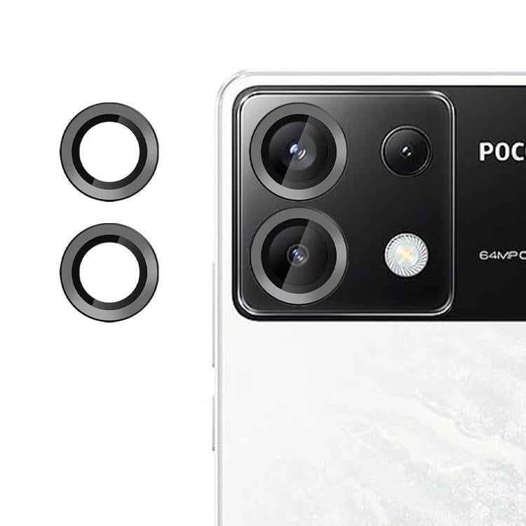 For Xiaomi Poco X6 Kalebol No Flicker Ultra-Thin Individual Camera Lens Tempered Glass Film