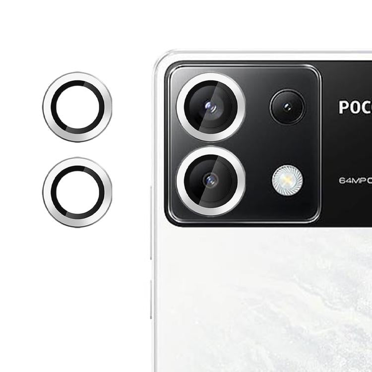For Xiaomi Poco X6 Kalebol No Flicker Ultra-Thin Individual Camera Lens Tempered Glass Film