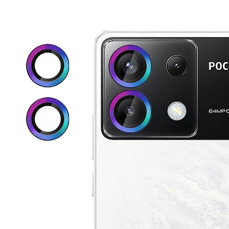 For Xiaomi Poco X6 Kalebol No Flicker Ultra-Thin Individual Camera Lens Tempered Glass Film