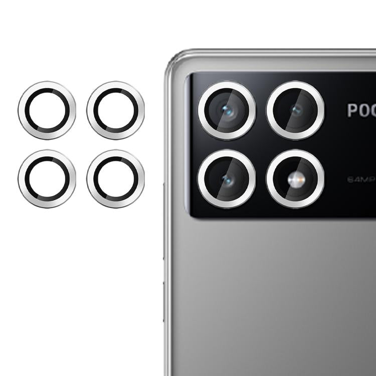 For Xiaomi Poco X6 Pro Kalebol No Flicker Ultra-Thin Individual Camera Lens Tempered Glass Film