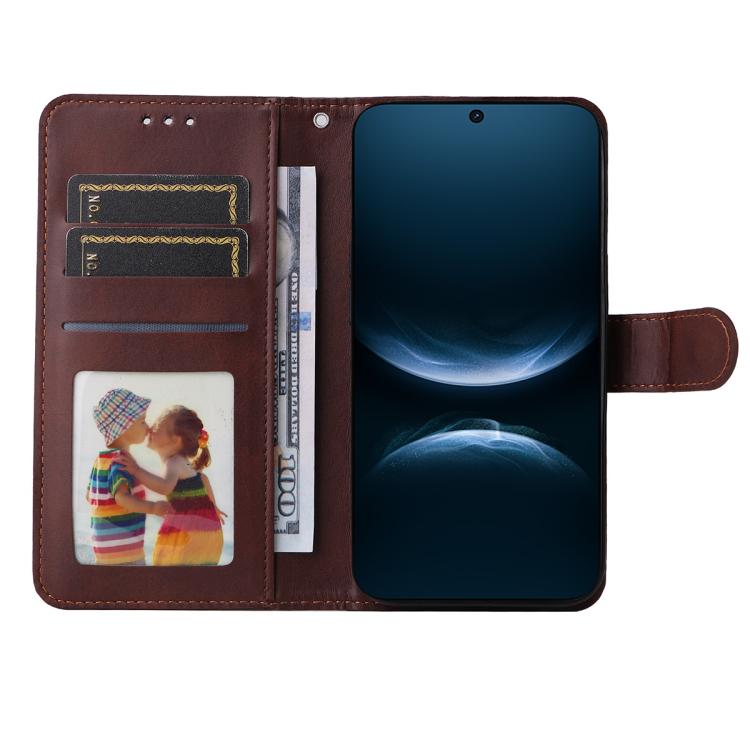 For Huawei nova 14 ENKAY Card Wallet Calf Texture Leather Phone Case with Screen Film