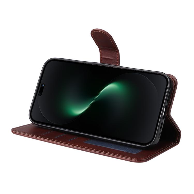 For Huawei nova 15 Pro / 15 Ultra ENKAY Card Wallet Calf Texture Leather Phone Case with Screen Film