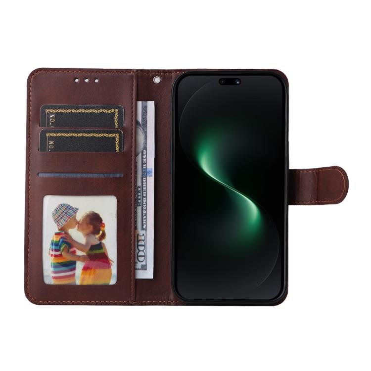 For Huawei nova 15 Pro / 15 Ultra ENKAY Card Wallet Calf Texture Leather Phone Case with Screen Film
