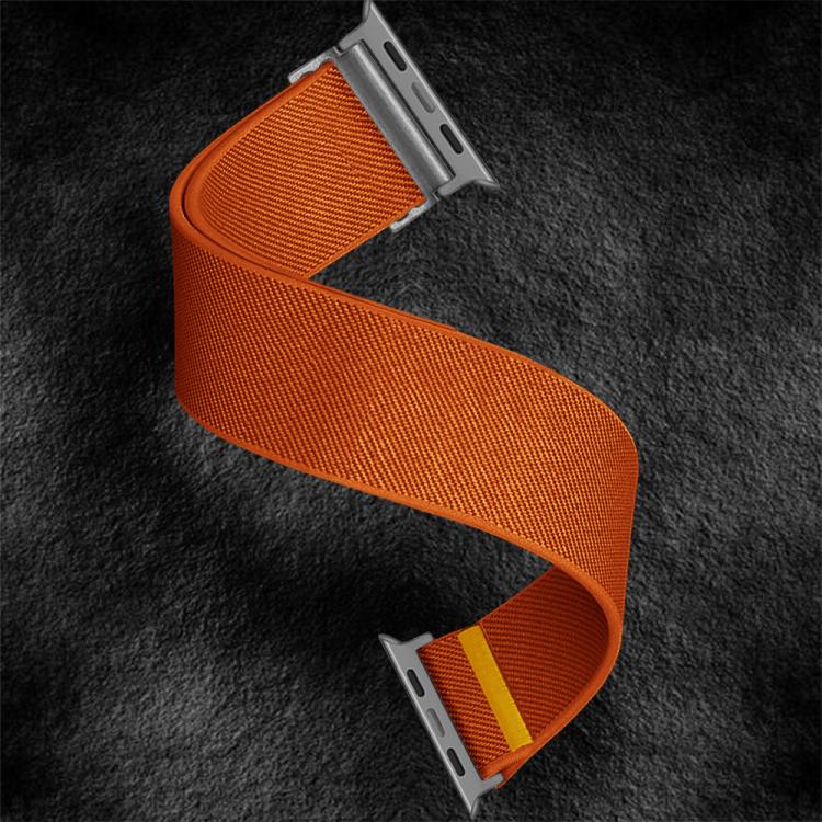 For Apple Watch 46mm / 49mm / 45mm / 44mm Adjustable Single Loop Elastic Nylon Watch Band