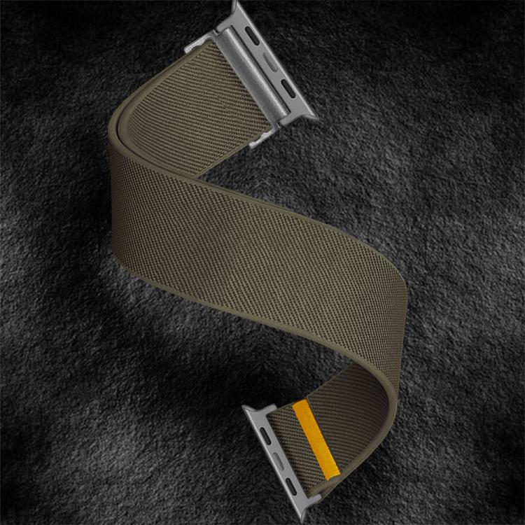 For Apple Watch 46mm / 49mm / 45mm / 44mm Adjustable Single Loop Elastic Nylon Watch Band