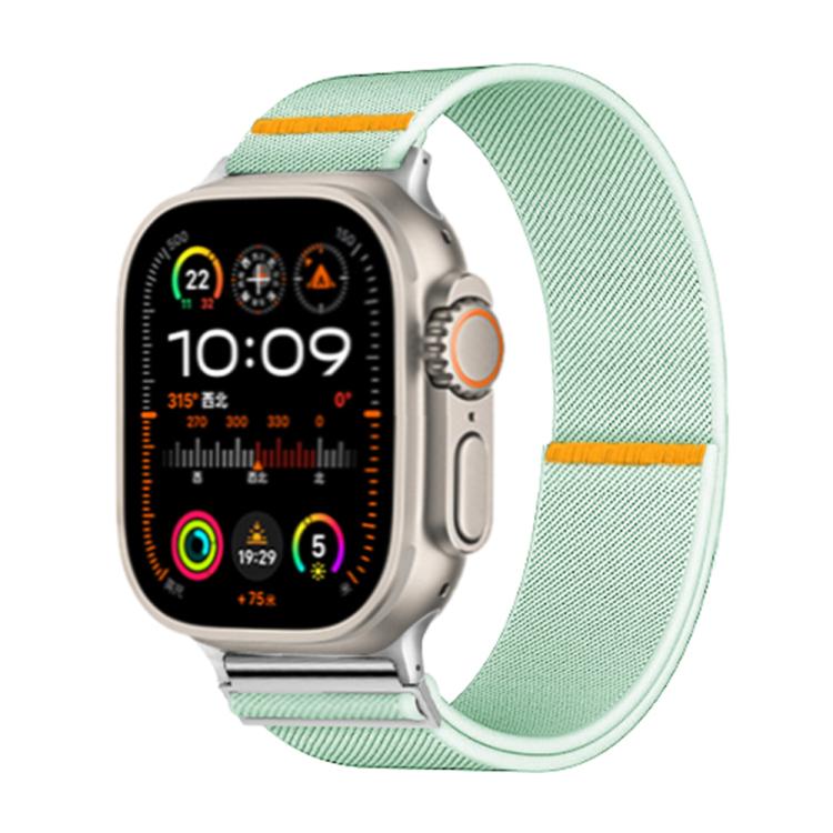 For Apple Watch 42mm / 41mm / 40mm / 38mm Adjustable Single Loop Elastic Nylon Watch Band