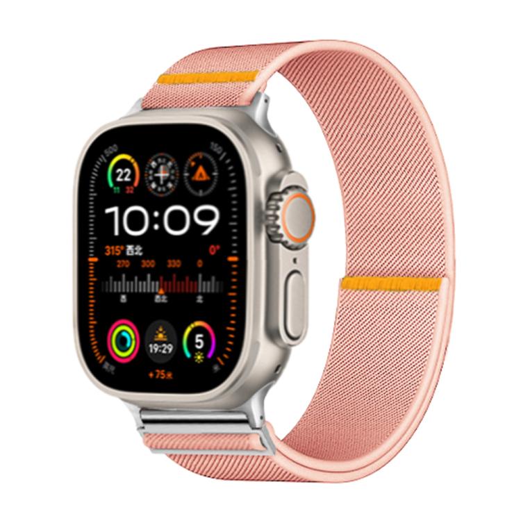 For Apple Watch 42mm / 41mm / 40mm / 38mm Adjustable Single Loop Elastic Nylon Watch Band