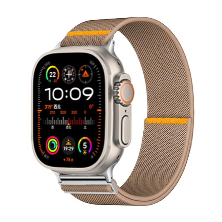 For Apple Watch 42mm / 41mm / 40mm / 38mm Adjustable Single Loop Elastic Nylon Watch Band
