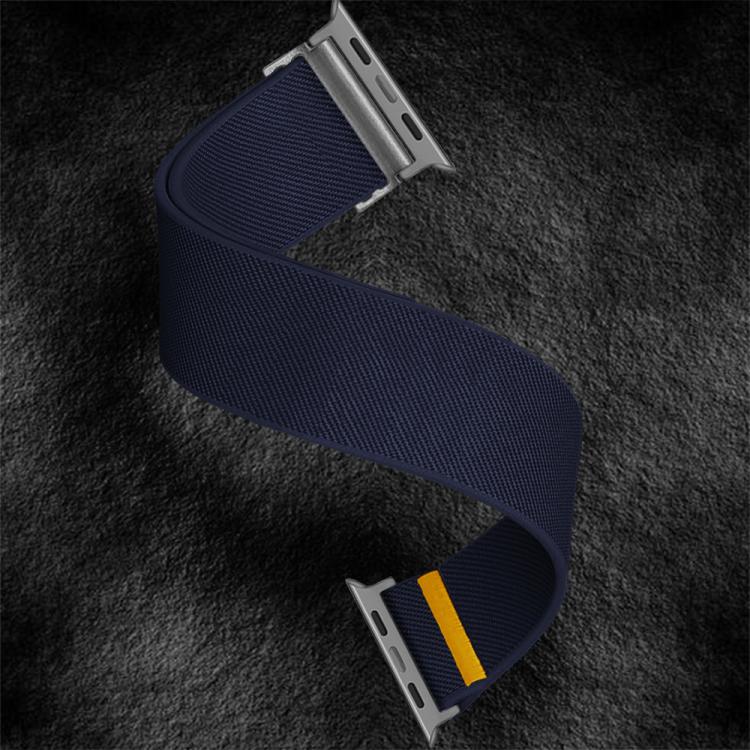 For Apple Watch 42mm / 41mm / 40mm / 38mm Adjustable Single Loop Elastic Nylon Watch Band