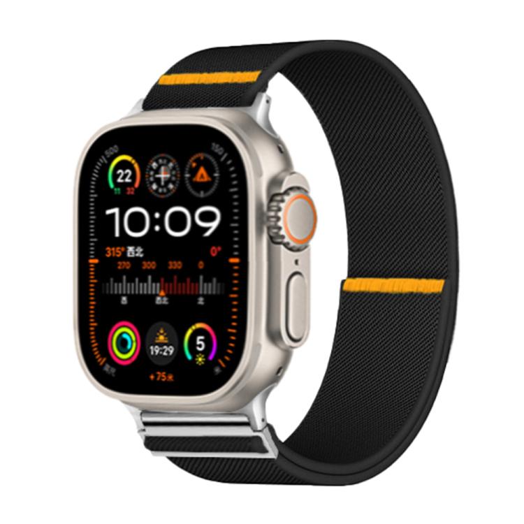For Apple Watch 42mm / 41mm / 40mm / 38mm Adjustable Single Loop Elastic Nylon Watch Band