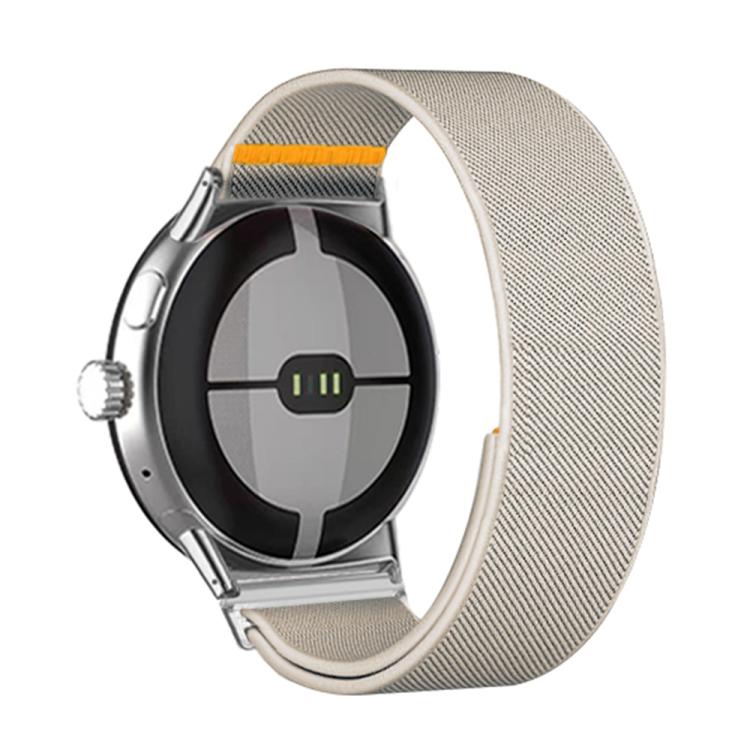 For Google Pixel Watch 4 / Watch 3 45mm Adjustable Single Loop Elastic Nylon Watch Band