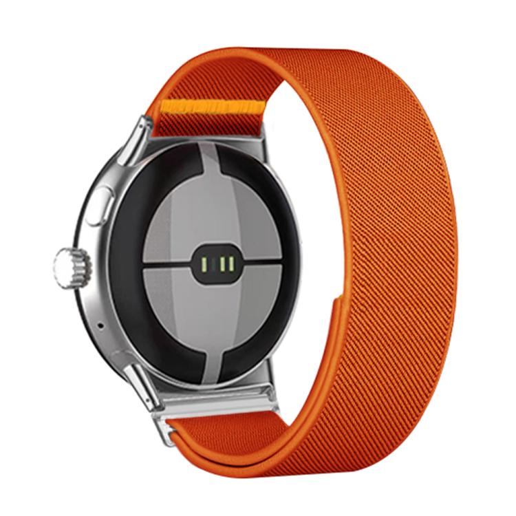 For Google Pixel Watch 4 / Watch 3 45mm Adjustable Single Loop Elastic Nylon Watch Band