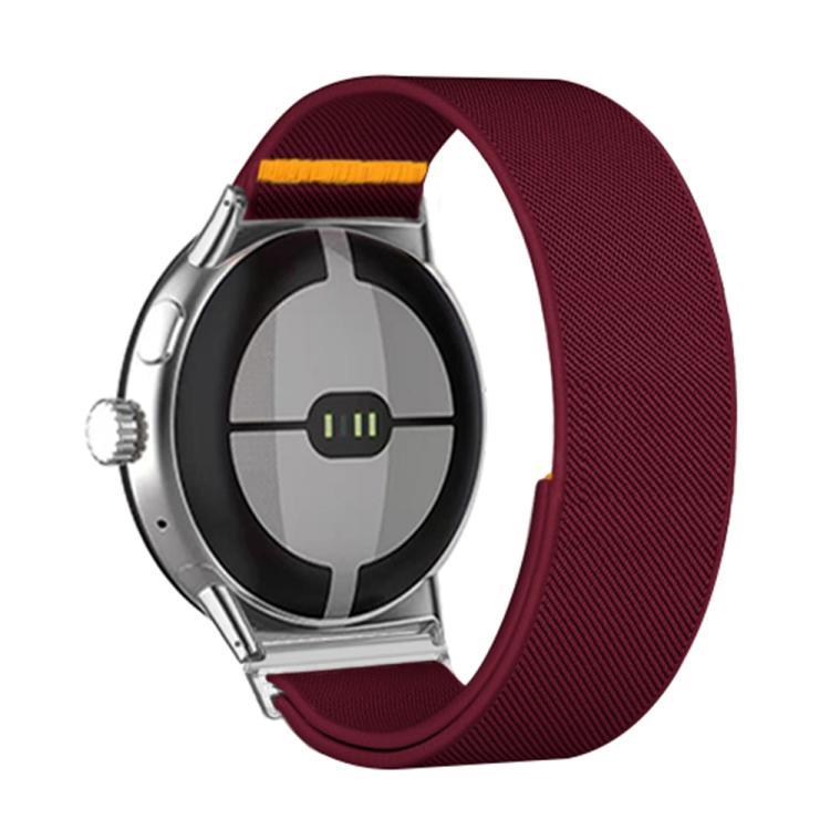 For Google Pixel Watch 4 / Watch 3 45mm Adjustable Single Loop Elastic Nylon Watch Band