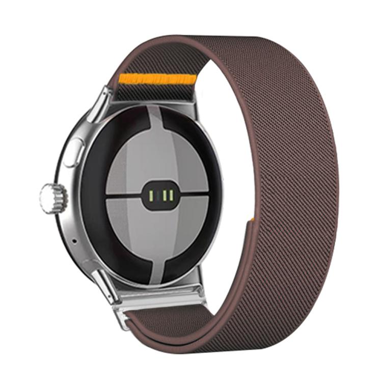 For Google Pixel Watch 4 / Watch 3 45mm Adjustable Single Loop Elastic Nylon Watch Band
