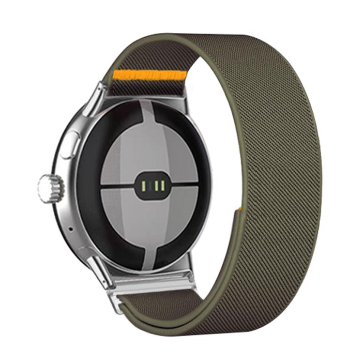 For Google Pixel Watch 4 / Watch 3 45mm Adjustable Single Loop Elastic Nylon Watch Band