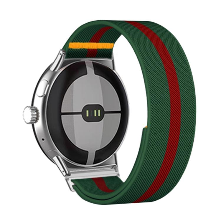 For Google Pixel Watch 4 / Watch 3 45mm Adjustable Single Loop Elastic Nylon Watch Band