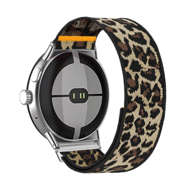 For Google Pixel Watch 4 / Watch 3 45mm Adjustable Single Loop Elastic Nylon Watch Band