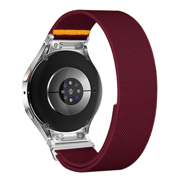 For Samsung Galaxy Watch FE / 7 / 6 / 5 / 4 Adjustable Single Loop Elastic Nylon Watch Band
