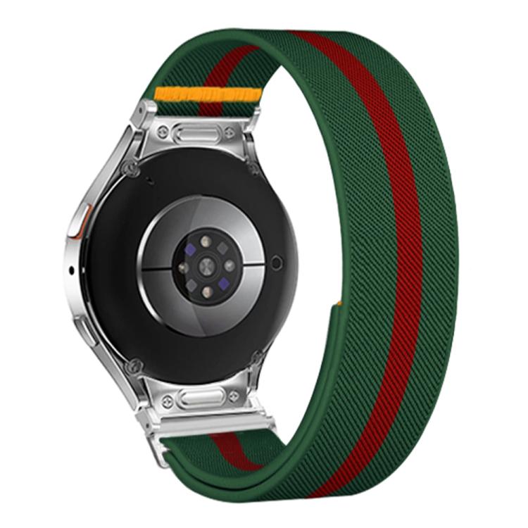 For Samsung Galaxy Watch FE / 7 / 6 / 5 / 4 Adjustable Single Loop Elastic Nylon Watch Band