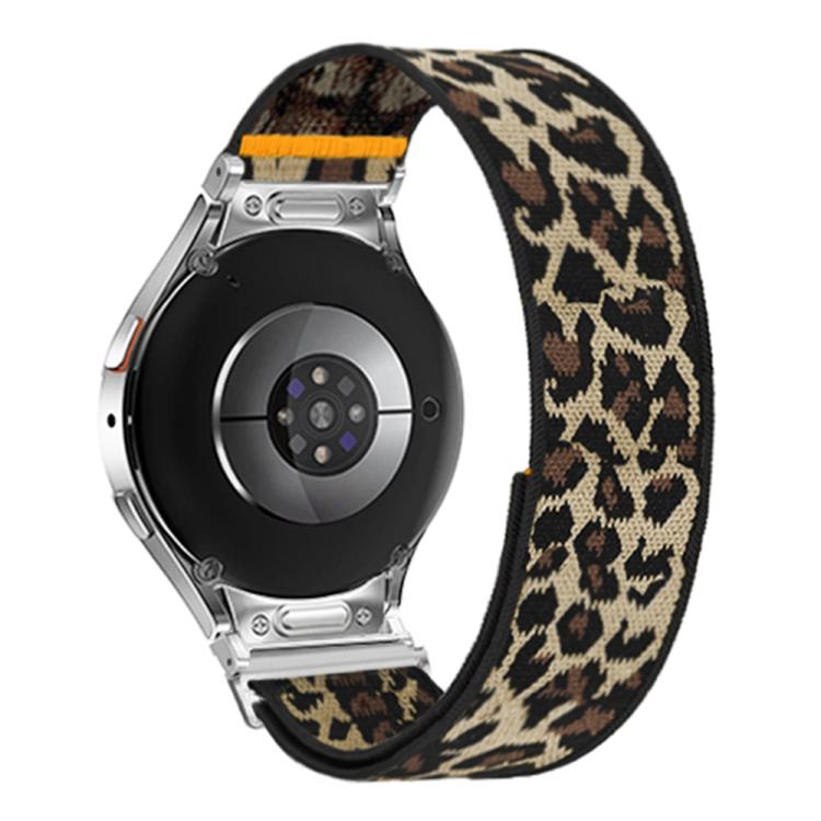 For Samsung Galaxy Watch FE / 7 / 6 / 5 / 4 Adjustable Single Loop Elastic Nylon Watch Band