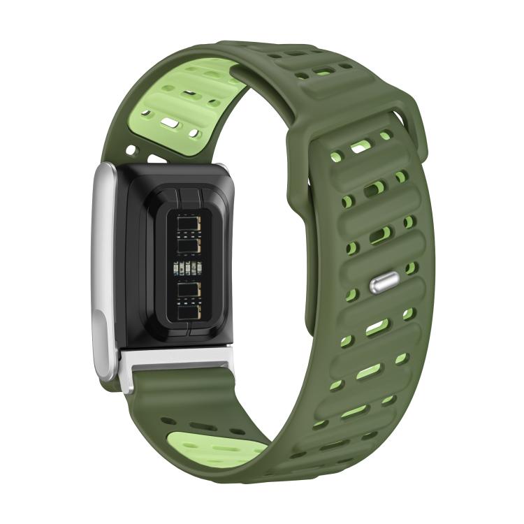 Reverse Buckle Sports Breathable Silicone Watch Band For WHOOP 5.0 Electrocardiogram