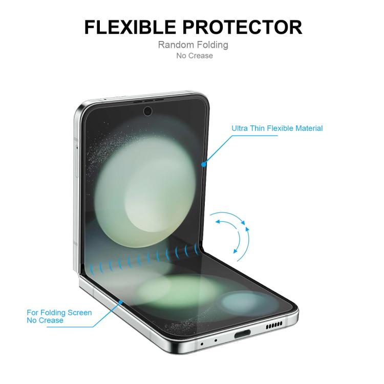 For Samsung Galaxy Z Flip6 ENKAY Hat-Prince Front Back Full Glue Coverage No Crease Elastic Soft Film