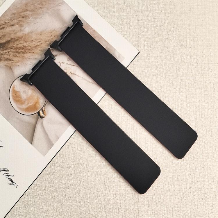 For Samsung Galaxy Watch Ultra 47mm / Ultra 2025 Lychee Texture Soft Magnetic Silicone Watch Band