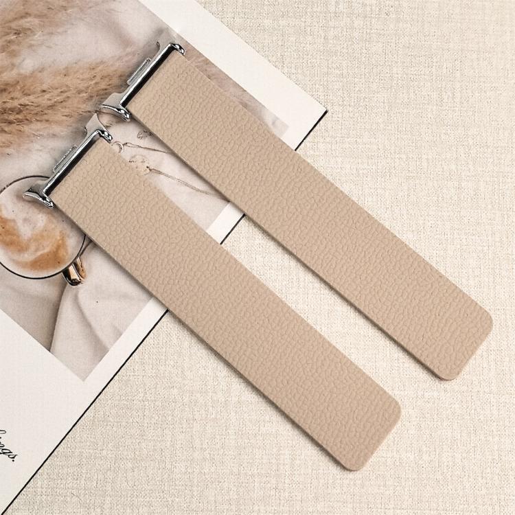 For Samsung Galaxy Watch Ultra 47mm / Ultra 2025 Lychee Texture Soft Magnetic Silicone Watch Band