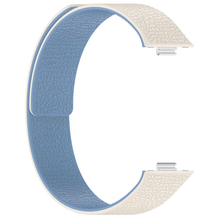 For Huawei Watch Fit4 / Fit4 Pro / Fit3 Lychee Texture Soft Magnetic Silicone Watch Band