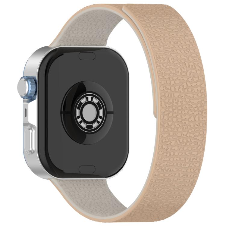 For Huawei Watch Fit4 / Fit4 Pro / Fit3 Lychee Texture Soft Magnetic Silicone Watch Band