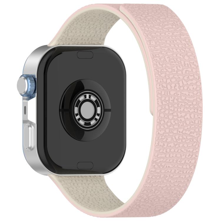 For Huawei Watch Fit4 / Fit4 Pro / Fit3 Lychee Texture Soft Magnetic Silicone Watch Band